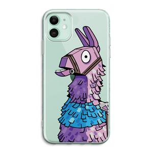 CaseCompany Lama: iPhone 11 Transparant Hoesje