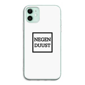 CaseCompany Negenduust vierkant: iPhone 11 Transparant Hoesje