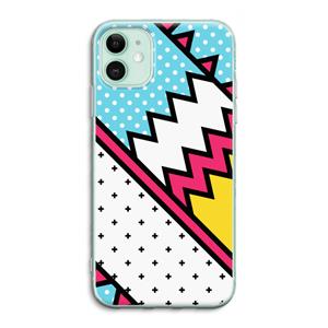 CaseCompany Pop Art #2: iPhone 11 Transparant Hoesje