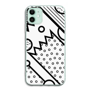 CaseCompany Pop Art #4: iPhone 11 Transparant Hoesje
