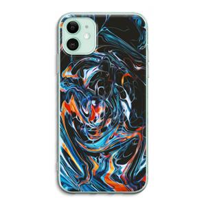 CaseCompany Black Unicorn: iPhone 11 Transparant Hoesje