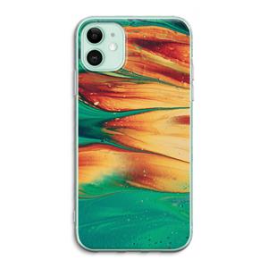 CaseCompany Green Inferno: iPhone 11 Transparant Hoesje