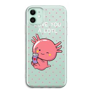 CaseCompany Love You A Lotl: iPhone 11 Transparant Hoesje