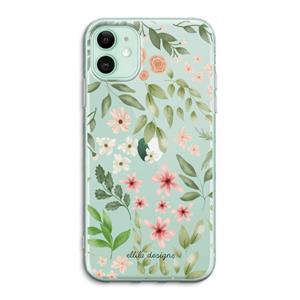 CaseCompany Botanical sweet flower heaven: iPhone 11 Transparant Hoesje