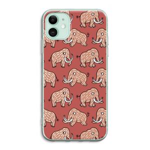 CaseCompany Mammoet: iPhone 11 Transparant Hoesje