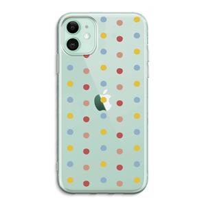 CaseCompany Bollen: iPhone 11 Transparant Hoesje