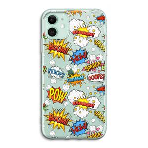 CaseCompany Pow Smack: iPhone 11 Transparant Hoesje