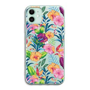 CaseCompany Tropisch 2: iPhone 11 Transparant Hoesje