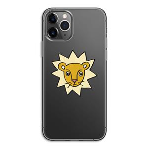 CaseCompany Kleine leeuw: iPhone 11 Pro Transparant Hoesje