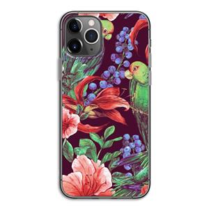 CaseCompany Papegaaien: iPhone 11 Pro Transparant Hoesje