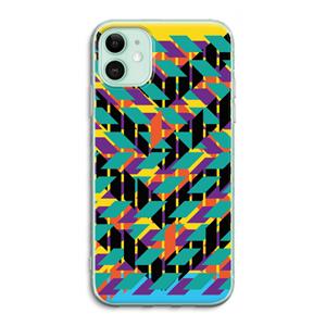 CaseCompany Skew Bee 1: iPhone 11 Transparant Hoesje