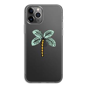 CaseCompany Palmboom: iPhone 11 Pro Transparant Hoesje