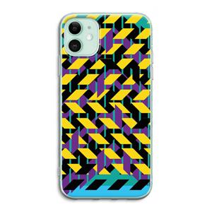 CaseCompany Skew Bee 3: iPhone 11 Transparant Hoesje