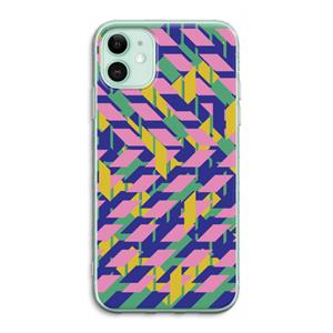 CaseCompany Skew Blush 1: iPhone 11 Transparant Hoesje