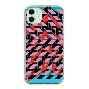CaseCompany Skew Blush 2: iPhone 11 Transparant Hoesje