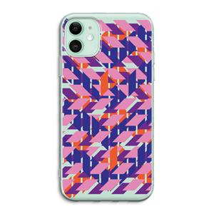 CaseCompany Skew Blush 3: iPhone 11 Transparant Hoesje
