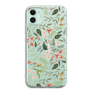 CaseCompany Sweet little flowers: iPhone 11 Transparant Hoesje