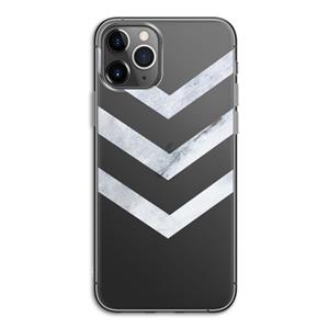 CaseCompany Marmeren pijlen: iPhone 11 Pro Transparant Hoesje