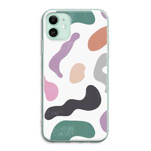 CaseCompany Memphis Shapes: iPhone 11 Transparant Hoesje