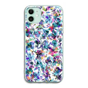CaseCompany Hibiscus Flowers: iPhone 11 Transparant Hoesje