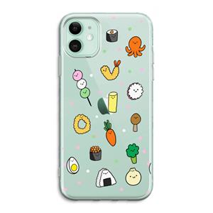 CaseCompany Happy bento friends: iPhone 11 Transparant Hoesje