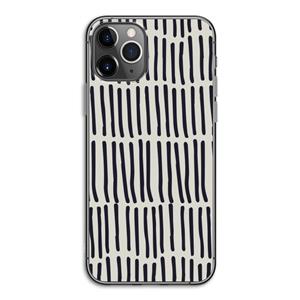 CaseCompany Moroccan stripes: iPhone 11 Pro Transparant Hoesje