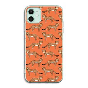 CaseCompany Cheetah: iPhone 11 Transparant Hoesje
