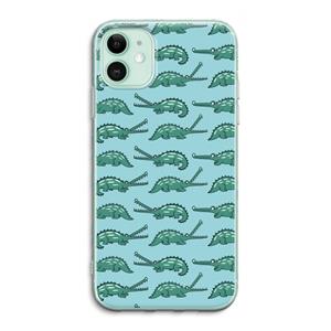 CaseCompany Kroko: iPhone 11 Transparant Hoesje