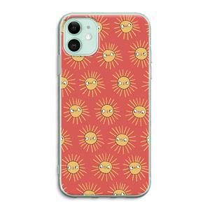 CaseCompany Zon: iPhone 11 Transparant Hoesje