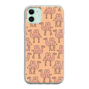 CaseCompany Kameel: iPhone 11 Transparant Hoesje
