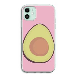 CaseCompany Avocado: iPhone 11 Transparant Hoesje