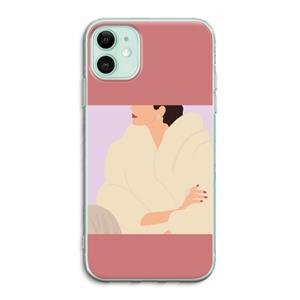 CaseCompany Cosy: iPhone 11 Transparant Hoesje