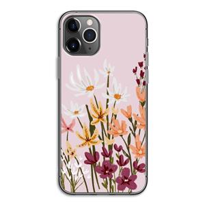 CaseCompany Painted wildflowers: iPhone 11 Pro Transparant Hoesje