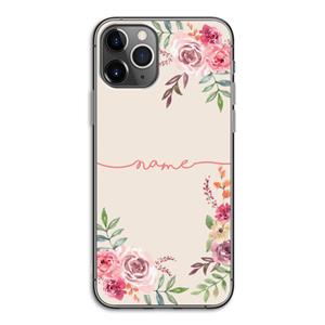 CaseCompany Rozen: iPhone 11 Pro Transparant Hoesje