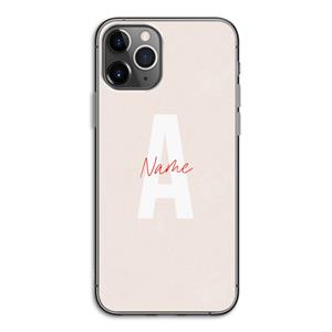 CaseCompany Strawberry Milkshake: iPhone 11 Pro Transparant Hoesje