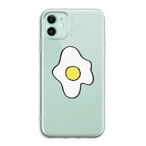 CaseCompany Spiegelei: iPhone 11 Transparant Hoesje