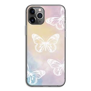 CaseCompany White butterfly: iPhone 11 Pro Transparant Hoesje