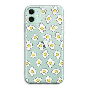 CaseCompany Spiegeleitjes: iPhone 11 Transparant Hoesje
