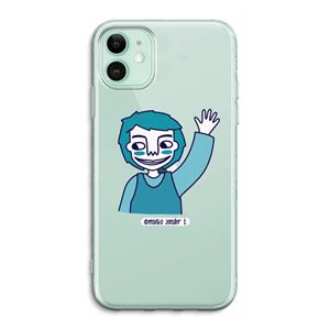 CaseCompany Zwaai: iPhone 11 Transparant Hoesje