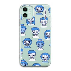 CaseCompany Gezichtjes: iPhone 11 Transparant Hoesje