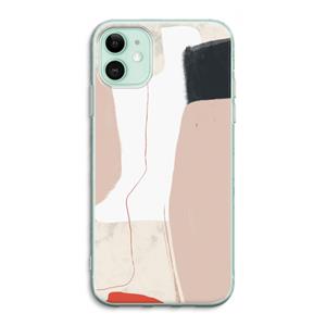 CaseCompany Lava: iPhone 11 Transparant Hoesje