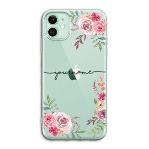 CaseCompany Rozen: iPhone 11 Transparant Hoesje