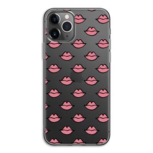 CaseCompany Lipjes: iPhone 11 Pro Transparant Hoesje