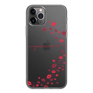 CaseCompany Kusjes: iPhone 11 Pro Transparant Hoesje