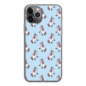 CaseCompany Eenhoorns overal: iPhone 11 Pro Transparant Hoesje