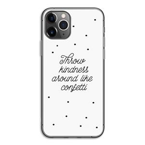 CaseCompany Confetti: iPhone 11 Pro Transparant Hoesje