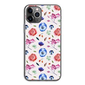 CaseCompany Bloemetjes: iPhone 11 Pro Transparant Hoesje