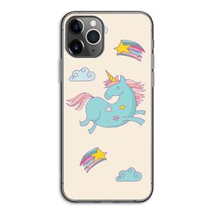 CaseCompany Vliegende eenhoorn: iPhone 11 Pro Transparant Hoesje