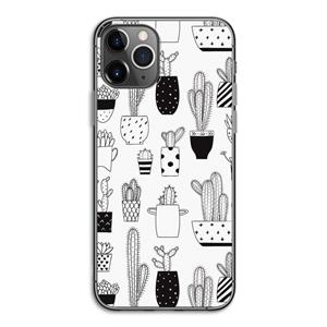 CaseCompany Cactusmotief: iPhone 11 Pro Transparant Hoesje