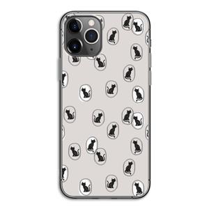 CaseCompany Miauw: iPhone 11 Pro Transparant Hoesje